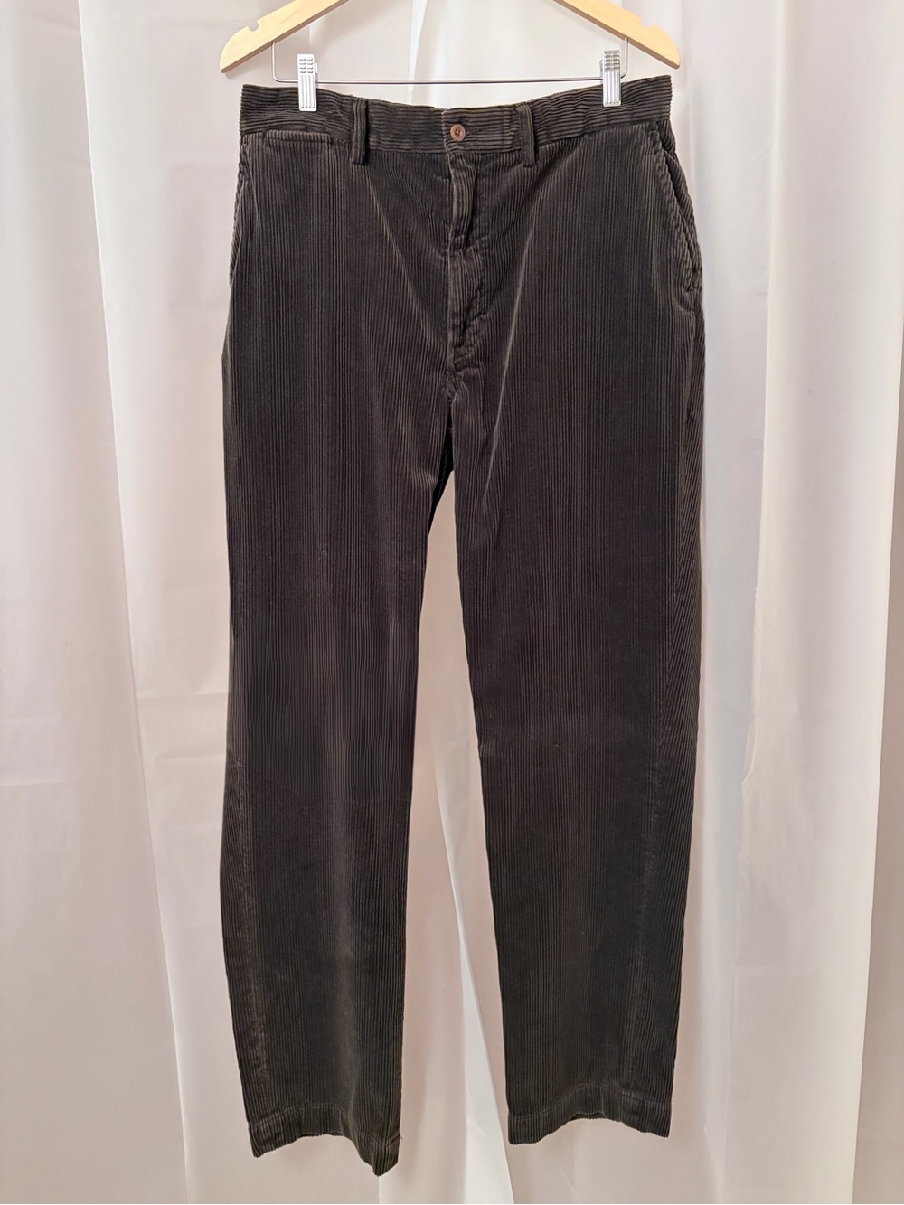Polo by Ralph Lauren Men's Dark Moss Brown Corduroy Pants